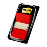 Zakładki indeksujące POST-IT® (680-1), PP, 25,4x43,2mm, 50 kart., czerwone - obrazek 2