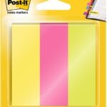 Zakładki indeksujące POST-IT® (671/3), papier, 25x76mm, 3x100 kart., mix kolorów