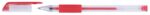 Długopis żelowy OFFICE PRODUCTS, gumowy uchwyt, 0,5mm, czerwony - obrazek 2