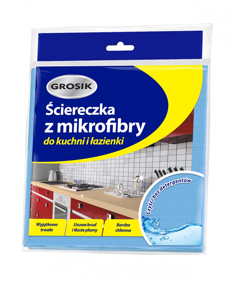 342554-366453-sciereczka_z_mikrofibry_grosik_do_kuchni_i_l-800w Ściereczka z mikrofibry GROSIK, do kuchni i łazienki, 1 szt., niebieska - obrazek 1