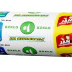 Worki na śmieci JAN NIEZBĘDNY, do segregacji, easy pack, 35l, 20szt., zielone