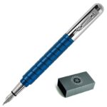 Pióro wieczne GM, kolekcja Officina END MILL BICHROME, niebieskie - obrazek 4