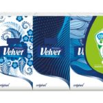 Chusteczki higieniczne VELVET, Oryginal, 4-warstwowe, 10x10szt., białe