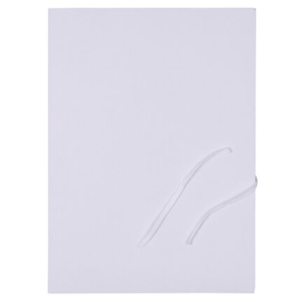 Teczka wiązana OFFICE PRODUCTS Budget, karton, A4, 250gsm, 3-skrz., biała