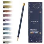 Kredki CARAN D'ACHE Cosmic Blue, w pudełku, 10 szt., mix kolorów metalicznych - obrazek 4