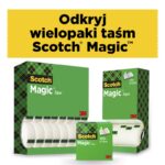Taśma biurowa SCOTCH® Magic™ (8-1933R24TPR), matowa, 19mm, 33m, 24szt. - obrazek 2