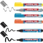 Zestaw markerów do efektów na flipchartach e-385, e-380 i e-383 EDDING, 6 szt., mix kolorów - obrazek 3