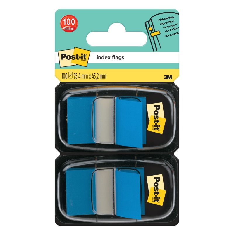 364911-75722-zakladki_indeksujace_post_it_680_b2eu_pp_25_4-800w Zakładki indeksujące POST-IT® (680-B2EU), PP, 25,4x43,2mm, 2x50 kart., niebieskie - obrazek 1