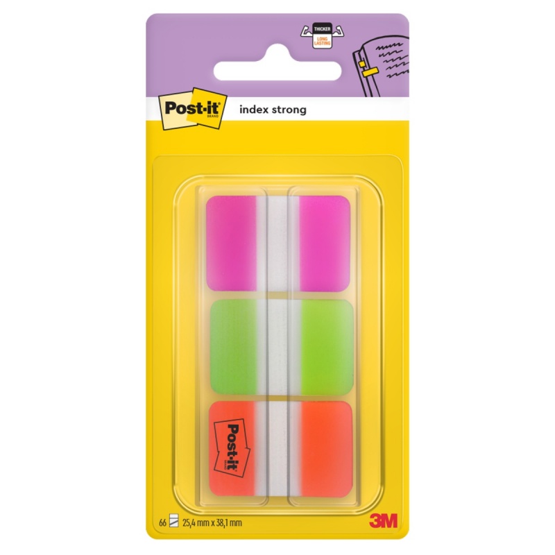 364920-19933-zakladki_indeksujace_post_it_do_archiwizacji_-800w Zakładki indeksujące POST-IT® do archiwizacji (686-PGOEU), PP, silne, 25,4x38,1mm, 3x22 kart., mix kolorów - obrazek 1