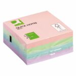 Kostka samoprzylepna Q-CONNECT, 76x76mm, 1x400 kart., pastelowa - obrazek 2