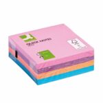 Kostka samoprzylepna Q-CONNECT, 76x76mm, 1x320 kart., mix kolorów - obrazek 2