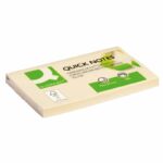 Bloczek samoprzylepny Q-CONNECT 100% Recycled, 127x76mm, 100 kart., żółty - obrazek 2