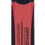 Zakreślacz fluorescencyjny OFFICE PRODUCTS z gumowym uchwytem, 2-5mm, czerwony