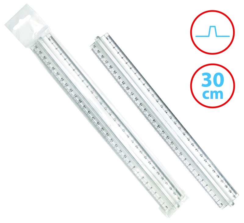 372594-69551-linijka_z_uchwytem_donau_30cm_zawieszka_trans-800w Linijka z uchwytem DONAU, 30cm, zawieszka, transparentna - obrazek 1