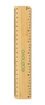 Linijka ECONOVO, 20cm, 100% z biodegradowalnego bambusa, naturalny - obrazek 7