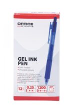 Długopis automatyczny żelowy OFFICE PRODUCTS, gr. linii 0,25mm, dł. linii 1200m, niebieski - obrazek 3