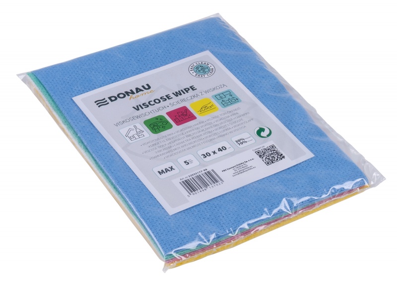 375366-391256-scierka_donau_home_z_wiskoza_70_skladana_max-800w Ścierka DONAU HOME, z wiskozą 70%, składana, max, 30x40cm, 5 szt., mix kolorów - obrazek 1