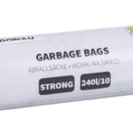 Worki na śmieci DONAU HOME, mocne (LDPE), 240l, 10 szt., czarne