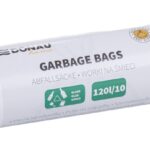 Worki na śmieci DONAU HOME, do segregacji, szkło (LDPE), 120l, 10 szt., zielone