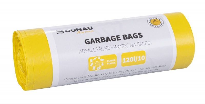 378309-395284-worki_na_smieci_donau_home_do_segregacji_pla-800w Worki na śmieci DONAU HOME, do segregacji, plastik (LDPE), 120l, 10 szt., żółte - obrazek 1
