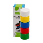 Magnesy do tablic Q-CONNECT, okrągłe, 20mm, 10szt, mix kolorów - obrazek 4
