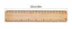 Linijka ECONOVO, 20cm, 100% z biodegradowalnego bambusa, naturalny - obrazek 5