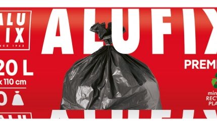 Worki na śmieci ALUFIX Profi, LDPE, 120l, 10 szt., czarne