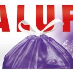 Worki na śmieci ALUFIX, lawendowe, HDPE, 60l, 10 szt., fioletowe