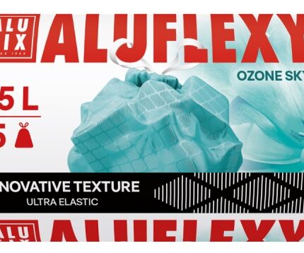 Worki na śmieci ALUFIX Aluflexy, zapach, LDPE, 35l, 15 szt., turkusowe