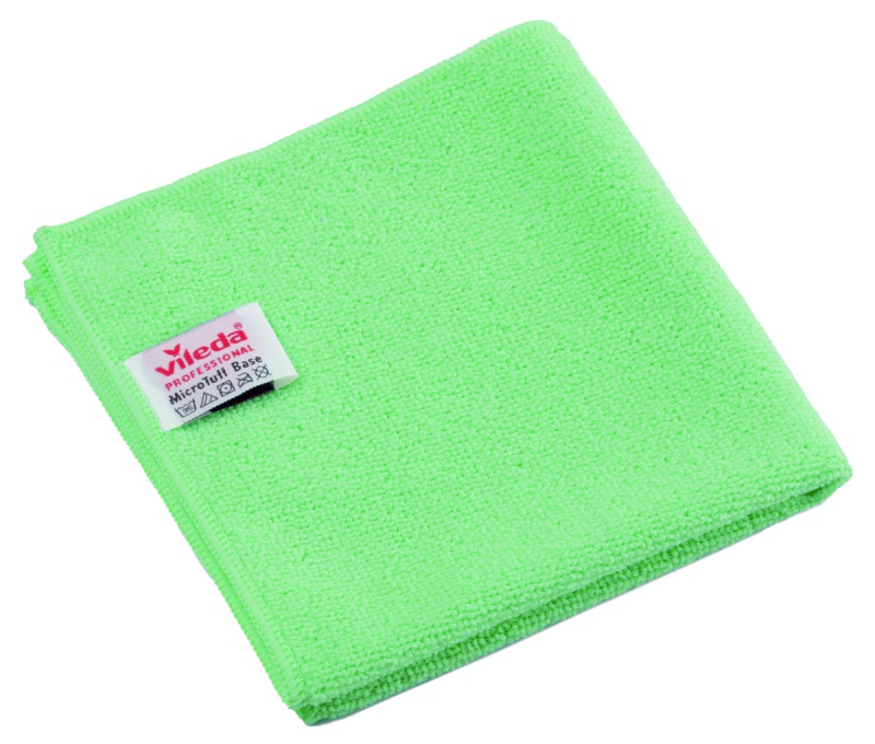 390669-404208-sciereczka_vileda_professional_microtuff_bas-800w Ściereczka VILEDA PROFESSIONAL MicroTuff Base, 36 x 36 cm, zielona - obrazek 1