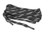 Sznurowadła VM FOOTWEAR, okrągłe, 125 cm, czarno-szare - obrazek 2
