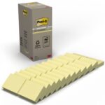 Karteczki samoprzylepne POST-IT® Recycled Notes (653-1T), 38x51mm, 24x100 kart., żółty - obrazek 2