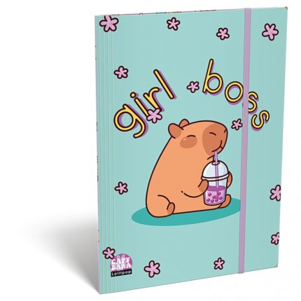 Teczka z gumką ICO Lizzy Lollipop Capybara, A5, mix kolorów
