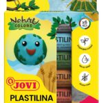 Zestaw plasteliny JOVI, 6x15g, kolory natury, mix kolorów
