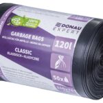 Worki na odpady DONAU EXPERT, klasyczne, LDPE, 120l, 50 szt., czarne