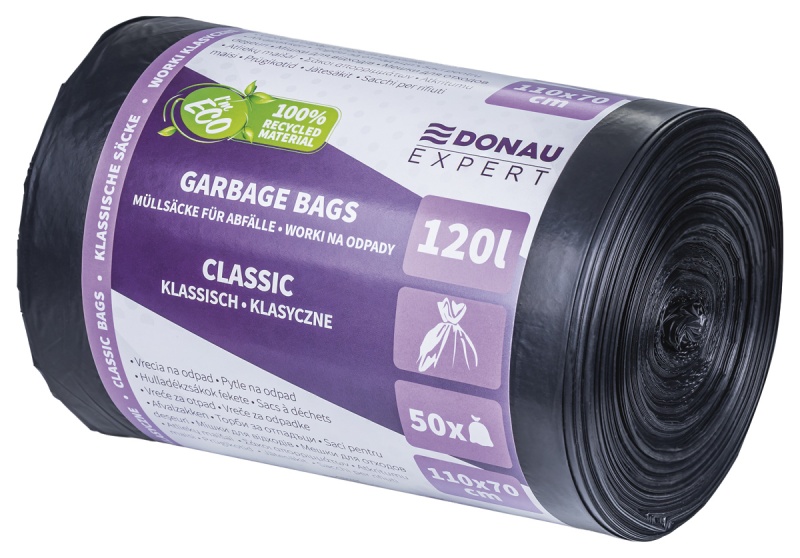 400173-410228-worki_na_odpady_donau_expert_klasyczne_ldpe_-800w Worki na odpady DONAU EXPERT, klasyczne, LDPE, 120l, 50 szt., czarne - obrazek 1