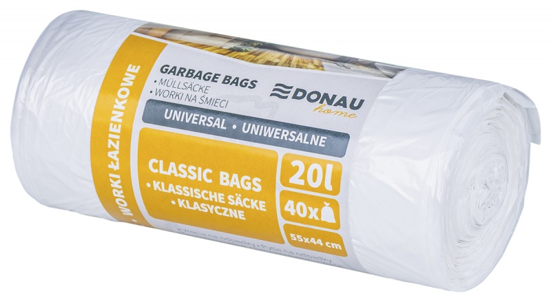400176-410231-worki_na_smieci_donau_home_uniwersalne_lazie-800w Worki na śmieci DONAU HOME, uniwersalne, łazienkowe, 20l, 40 szt., białe - obrazek 1
