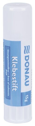 Klej w sztyfcie DONAU, PVP, 15g, zawieszka, biały