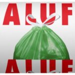 Worki na śmieci ALUFIX, ze ściągaczem, HDPE, 60x60cm, 45l, 20 szt., zielone