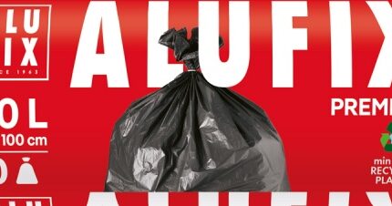 Worki na śmieci ALUFIX, extra mocne, LDPE, 70x100cm, 110l, 10 szt., czarne