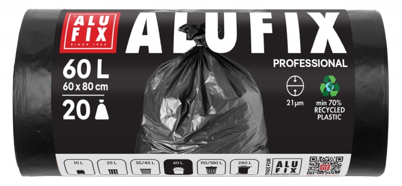 401486-412261-worki_na_smieci_alufix_professional_ldpe_60x-800w Worki na śmieci ALUFIX Professional, LDPE, 60x80cm, 21 μm, 60l, 20 szt., czarne - obrazek 1
