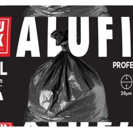 Worki na śmieci ALUFIX Professional, LDPE, 70x110cm, 28 μm, 120l, 20 szt., czarne