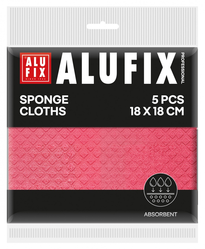401492-412272-sciereczki_gabkowe_alufix_professional_18x18-800w Ściereczki gąbkowe ALUFIX Professional, 18x18cm, 5 szt., różowe - obrazek 1