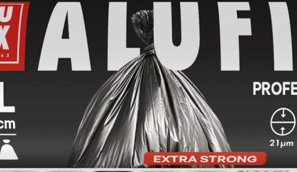 Worki na śmieci ALUFIX Professional, LDPE, 60x70cm, 21 μm, 60l, 10 szt., czarne