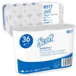 Papier toaletowy SCOTT Essential, 2-warstwowy, 6 rolek x 600 listków, biały - obrazek 7