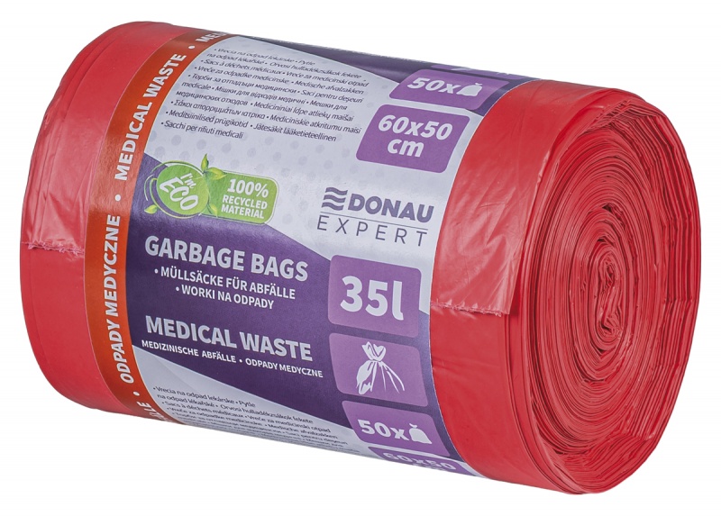 402869-412529-worki_na_odpady_medyczne_donau_expert_ldpe_3-800w Worki na odpady medyczne DONAU EXPERT, LDPE, 35l, 50 szt., czerwone - obrazek 1