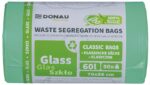 Worki do segregacji odpadów DONAU HOME, szkło, 60l, 50 szt., zielone - obrazek 2