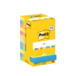Karteczki samoprzylepne POST-IT® Energetic, 76x76mm, 8x100 kart.+4x100 kart. gratis, mix kolorów - obrazek 2