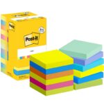 Karteczki samoprzylepne POST-IT® Energetic, 76x76mm, 8x100 kart.+4x100 kart. gratis, mix kolorów - obrazek 3