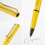 Pióro kulkowe LAMY Safari 318, M, z niebieskim wkładem, żółte - obrazek 4